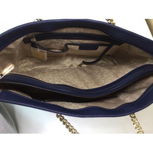 [NEW MICHAEL KORS 30S6GJ8T2L JET SET TRAVEL MEDIUM SAFFIANO LEATHER TOTE